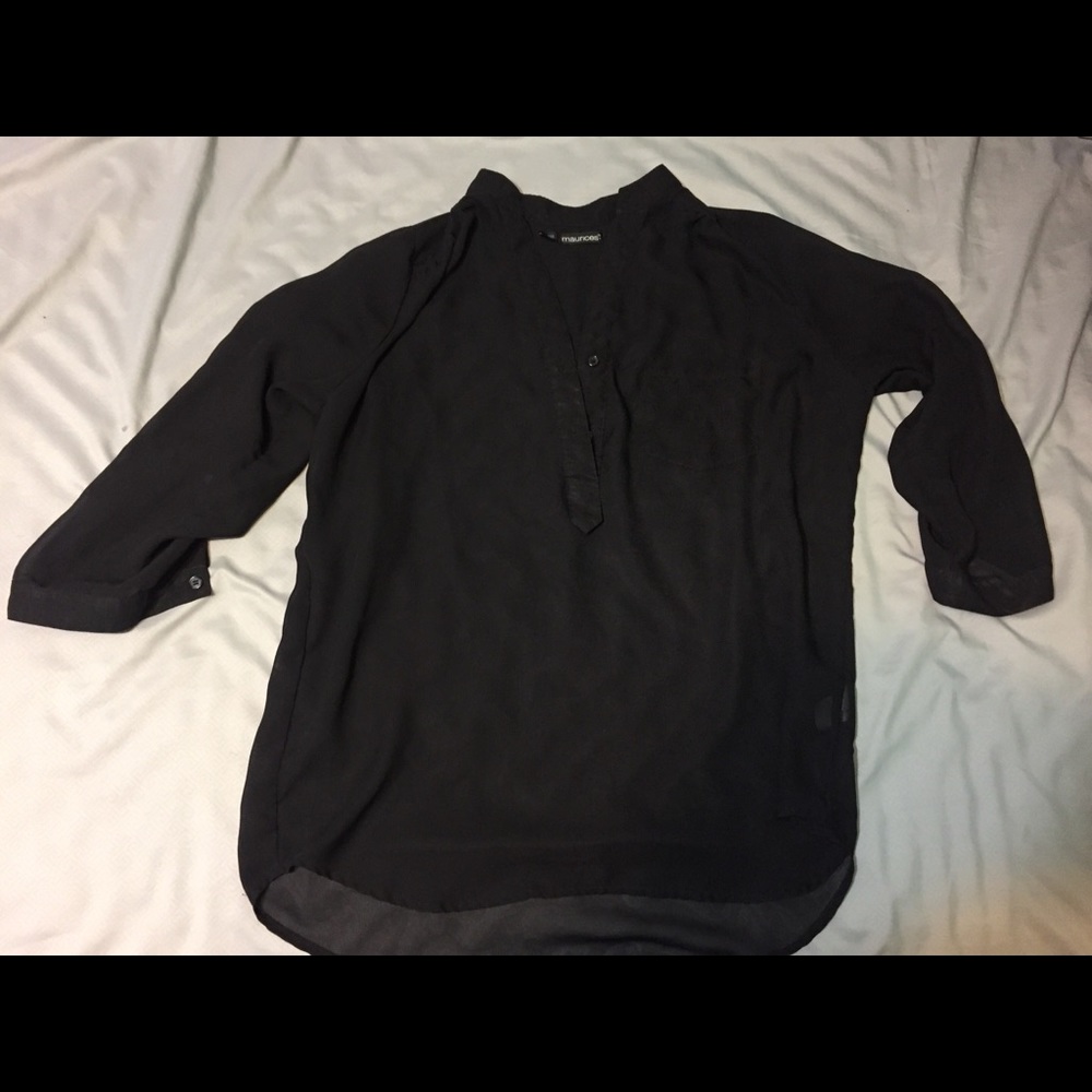 Black sheer shirt